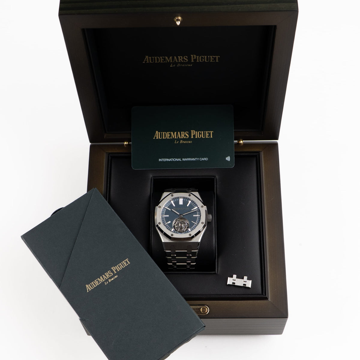 Audemars Piguet Royal Oak Selfwinding Flying Tourbillon 26730TI.OO.1320TI.01 '50th Anniversary' Titanium Blue Dial (2021)