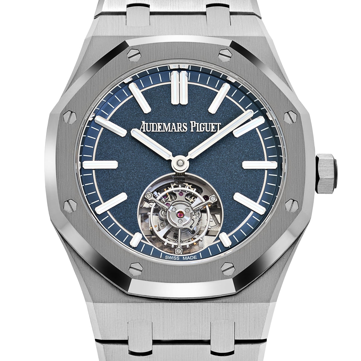 Audemars Piguet Royal Oak Selfwinding Flying Tourbillon 26730TI.OO.1320TI.01 '50th Anniversary' Titanium Blue Dial (2021)