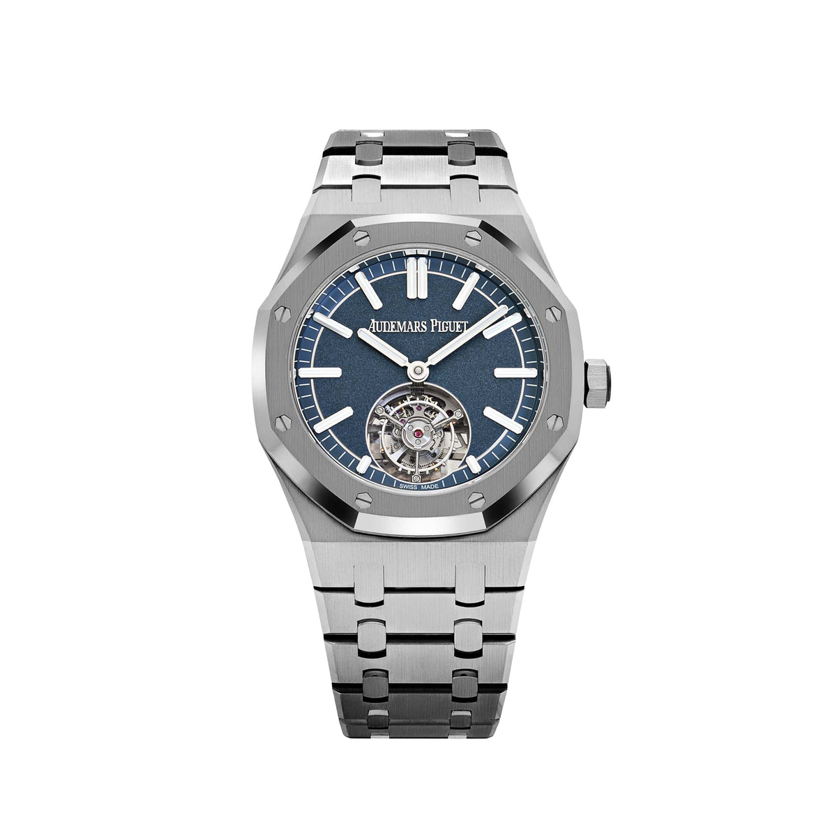 Audemars Piguet Royal Oak Selfwinding Flying Tourbillon 26730TI.OO.1320TI.01 '50th Anniversary' Titanium Blue Dial (2021)