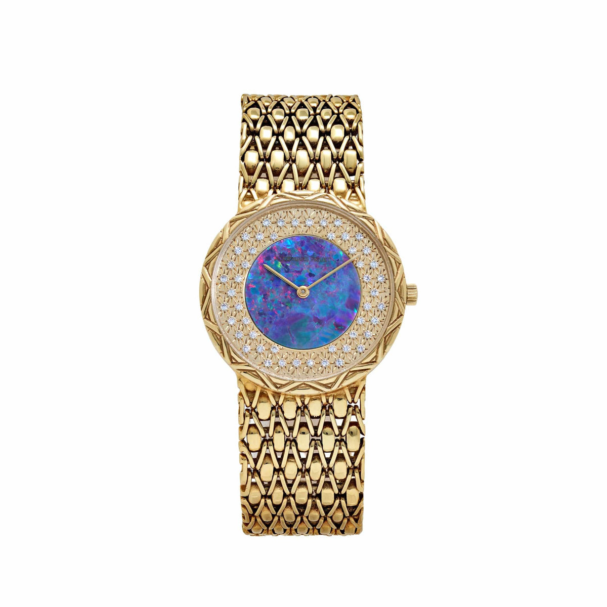 Audemars Piguet Vintage Cobra Yellow Gold Opal Diamond Dial Quartz