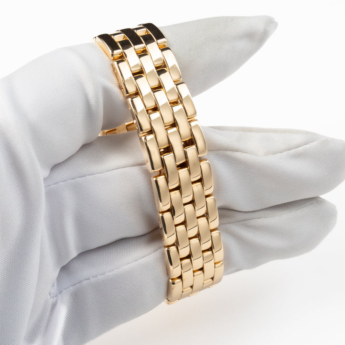 Cartier Panthère 88369 Yellow Gold Diamond-Set Dial Bezel Lugs Quartz