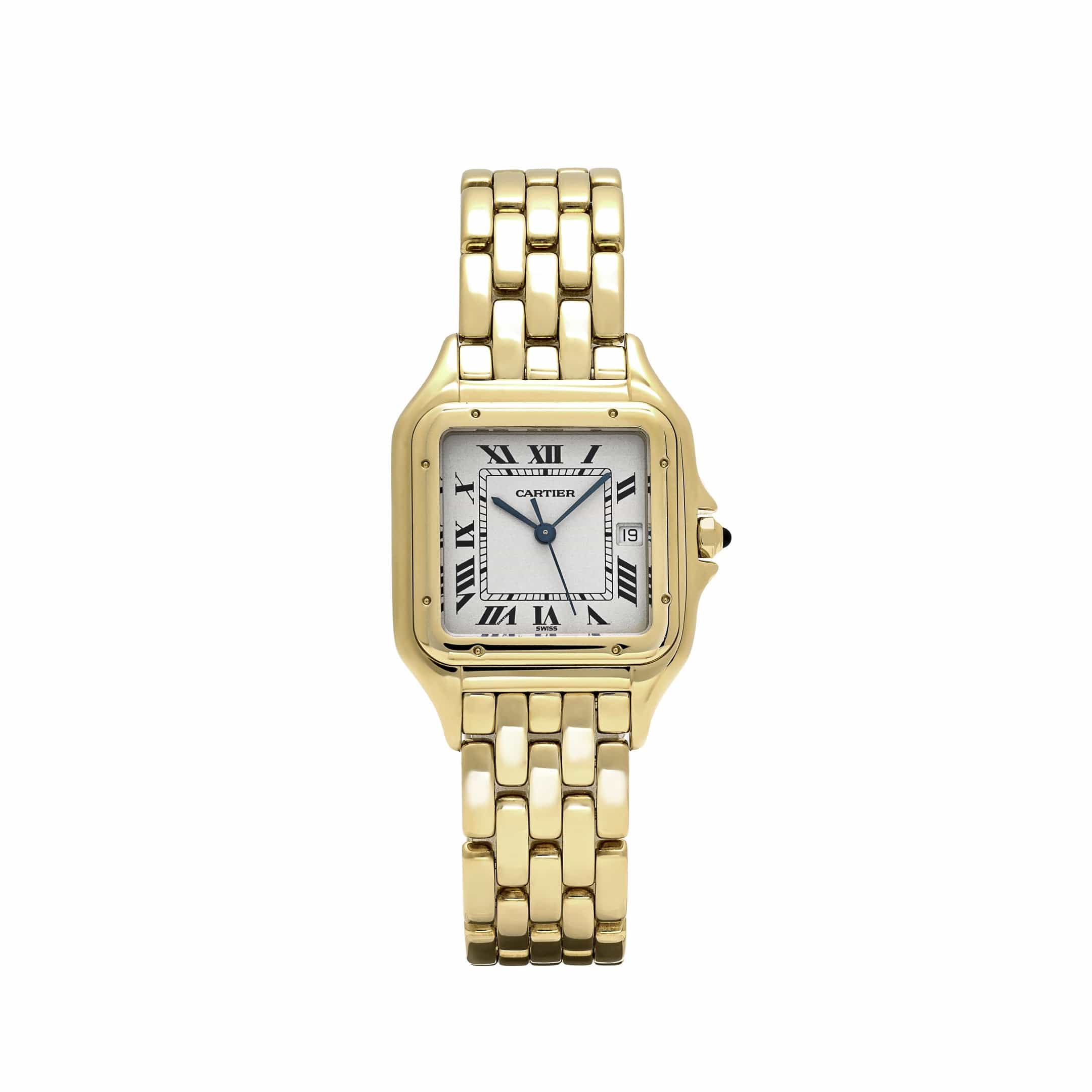 Cartier Panthere 88396 'Ladies' Yellow Gold White Dial Quartz