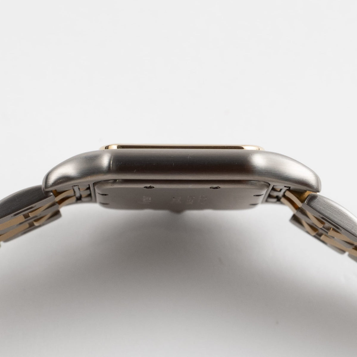 Cartier Panthere W25029B6 'Ladies' Two Row Stainless Steel Yellow Gold White Dial Quartz