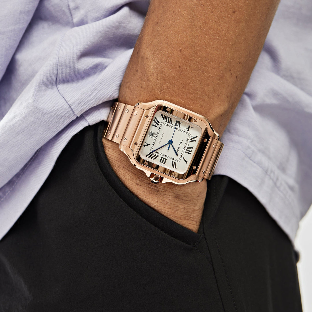 Cartier Santos De Cartier WGSA0018 Rose Gold