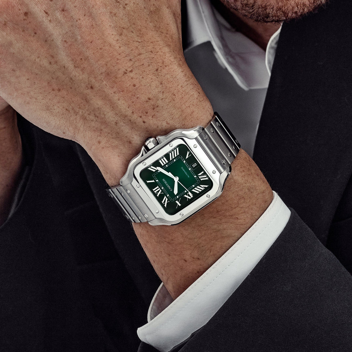 Cartier Santos Large WSSA0062 Stainless Steel Green Dial (2026)