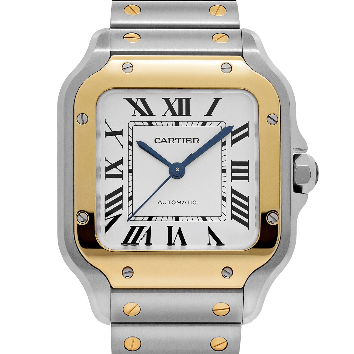 Cartier Santos Medium W2SA0016 Stainless Steel Yellow Gold White Dial Automatic (2026)