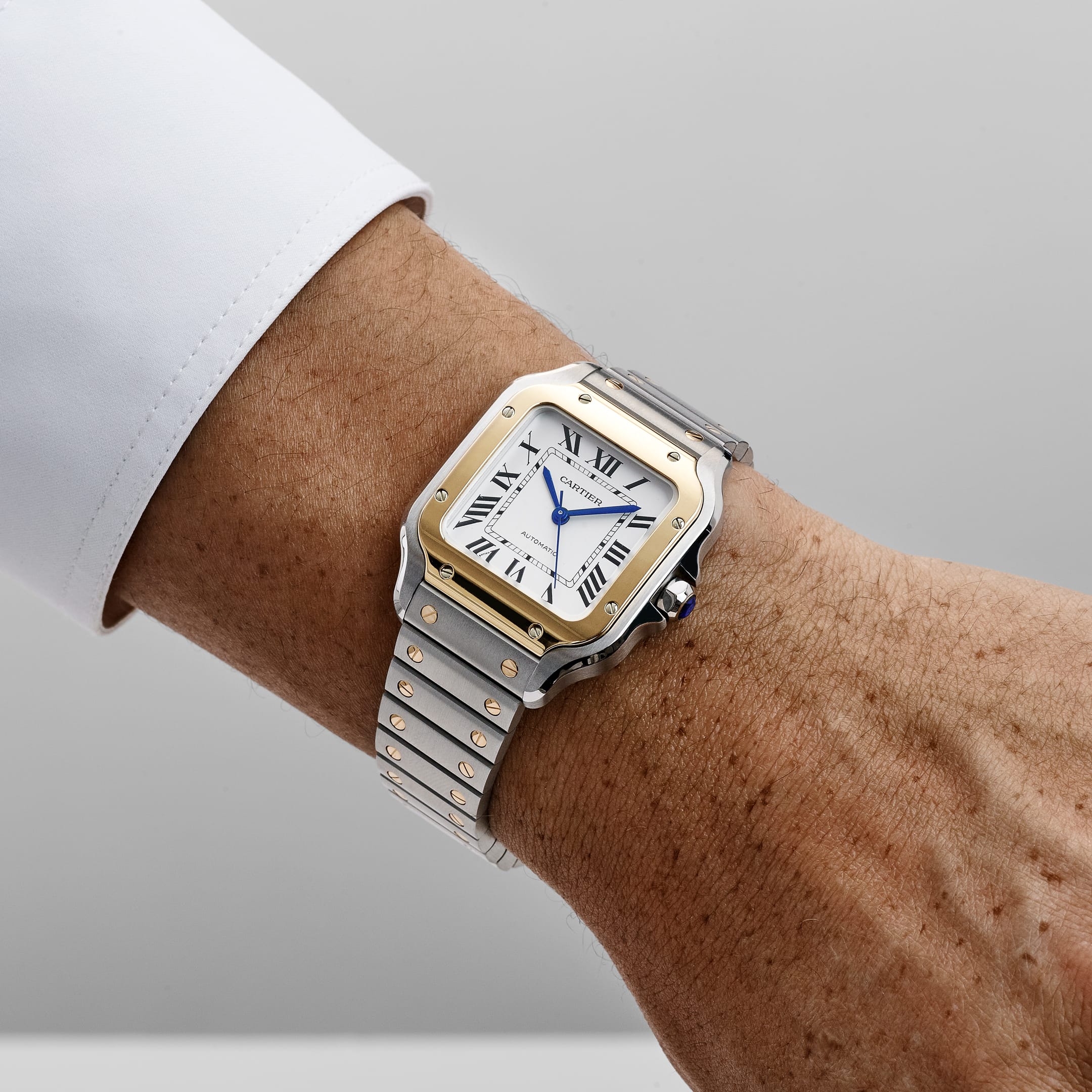Cartier Santos Medium W2SA0016 Stainless Steel Yellow Gold White Dial Automatic (2026)