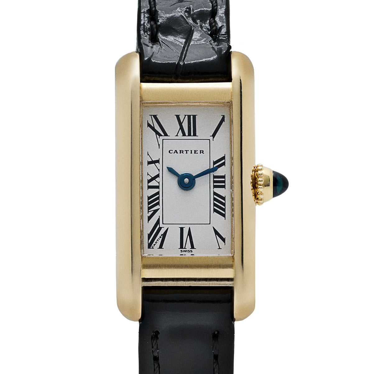 Cartier Tank Allongée W1501756 'Ladies' Yellow Gold White Dial Quartz