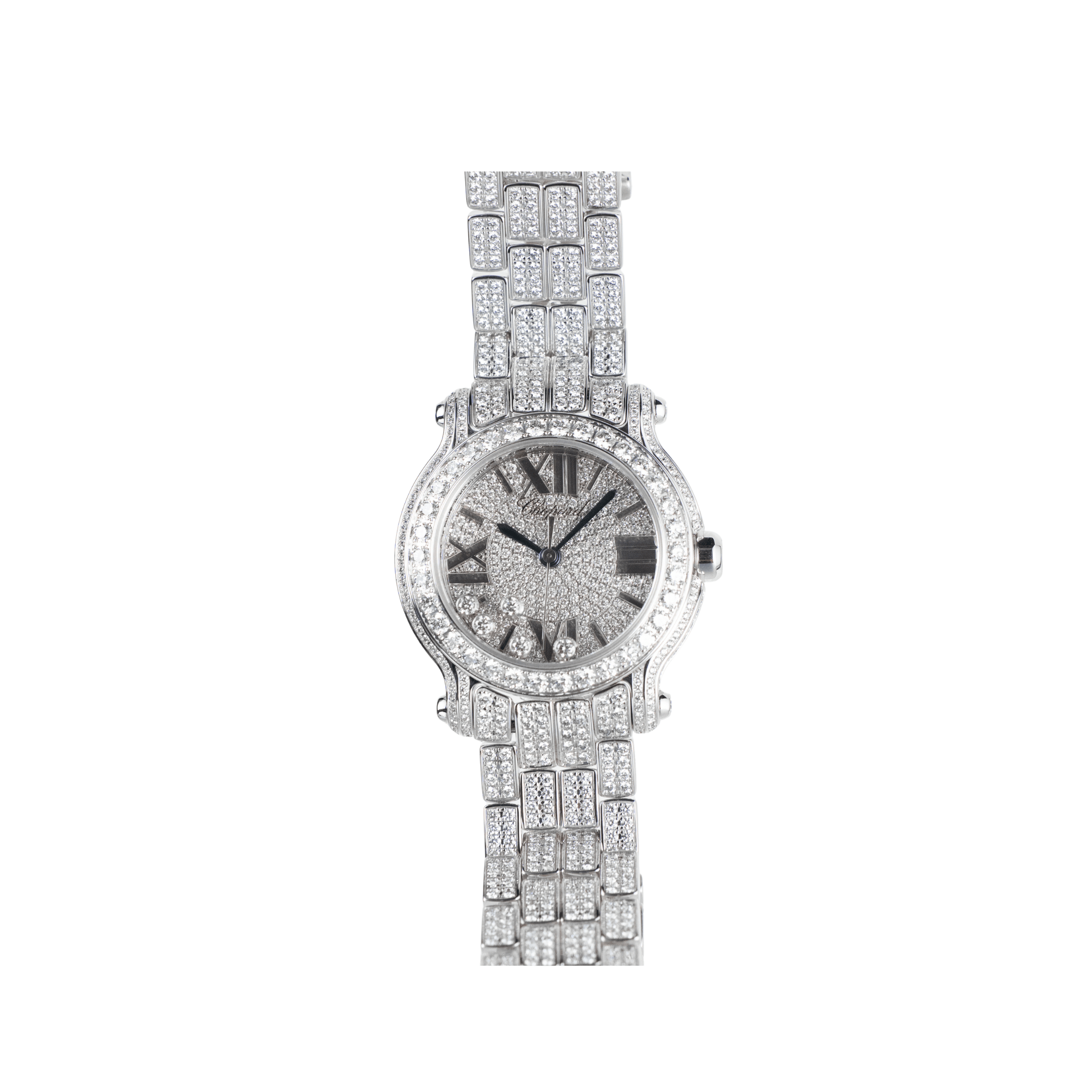 Chopard Happy Sport 274189-1001 'Ladies' White Gold Diamond-Set Quartz
