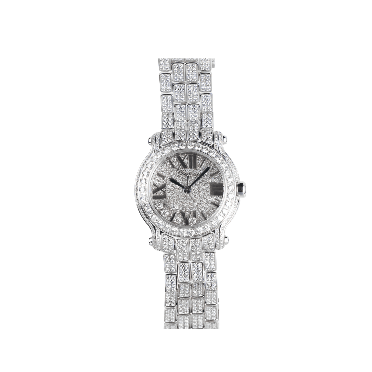 Chopard Happy Sport 274189-1001 'Ladies' White Gold Diamond-Set Quartz