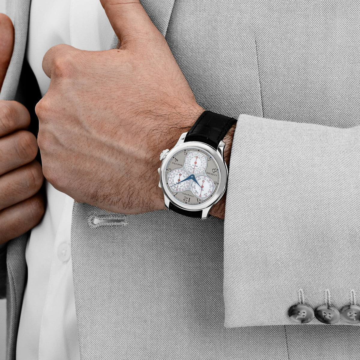F.P.Journe Centigraphe Souverain Ref. CT Platinum Grey Dial