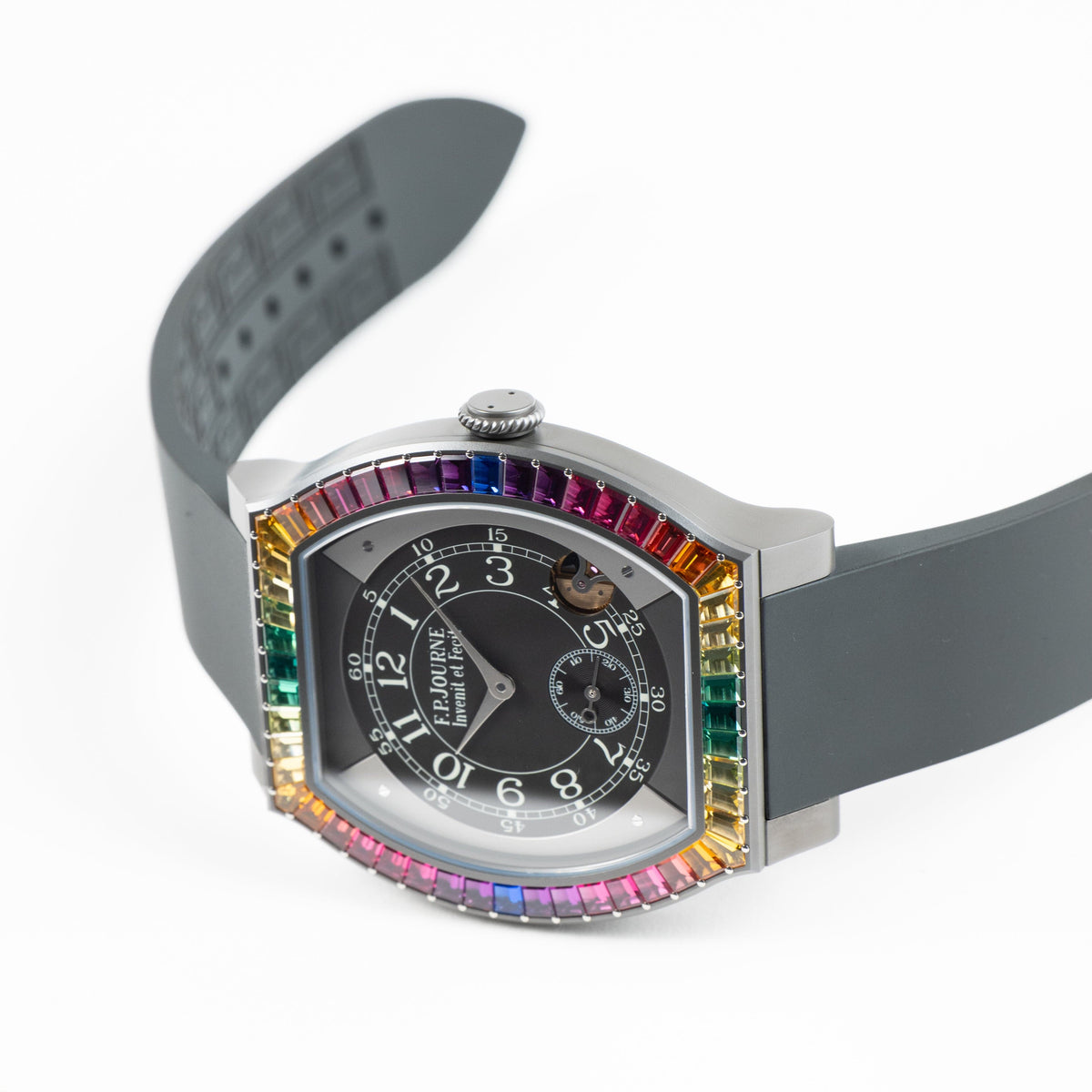 F.P.Journe Élégante 48 Ref. ELHT 'Gino's Dream' Titalyt Luminescent Black Dial Rainbow Bezel (2025)
