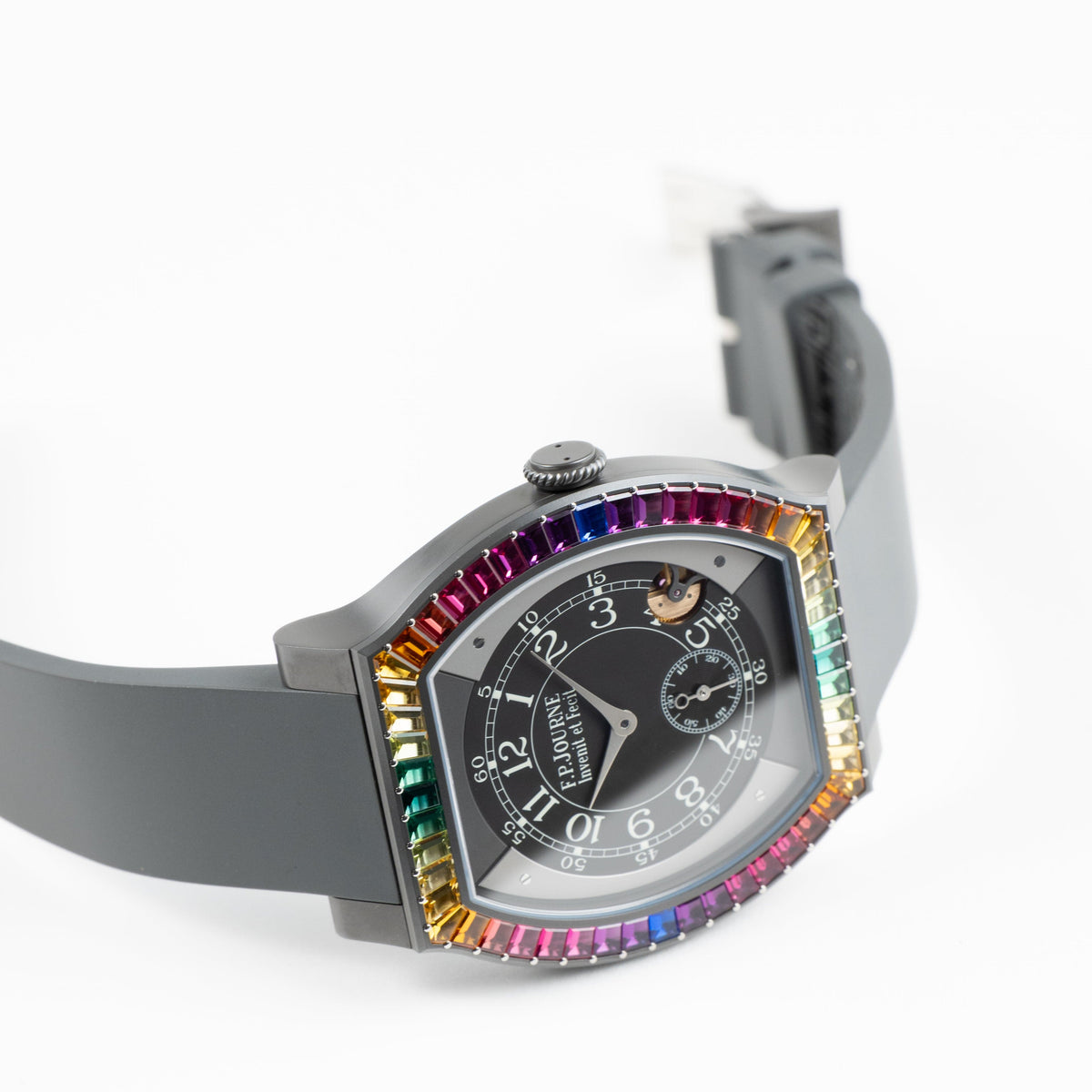 F.P.Journe Élégante 48 Ref. ELHT 'Gino's Dream' Titalyt Luminescent Black Dial Rainbow Bezel (2025)