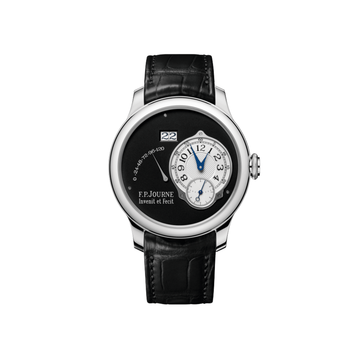 F.P.Journe Octa Automatique Lune Ref. AN Black Label Platinum Black Dial