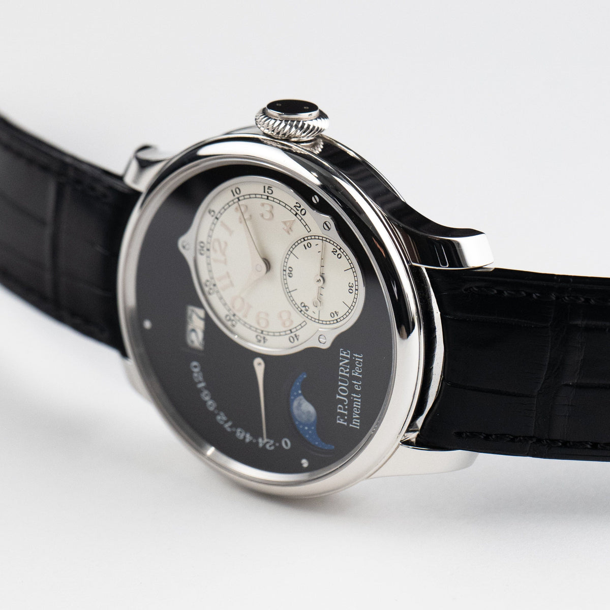 F.P.Journe Octa Lune Ref. LN Black Label Platinum Black Dial