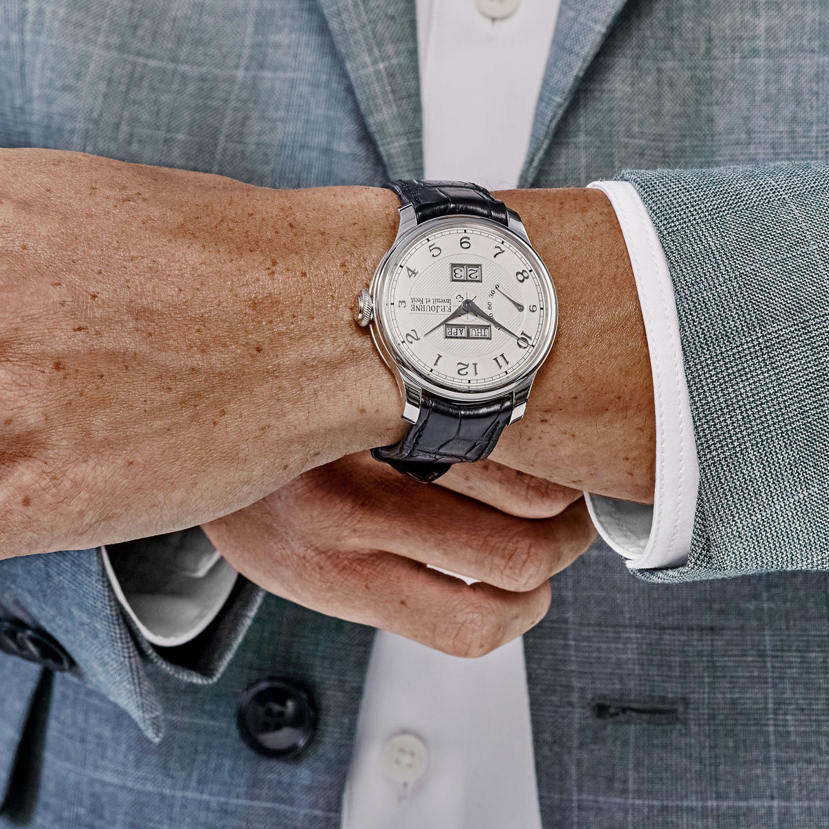 F.P.Journe Quantième Perpétuel Ref. QP Platinum White-Silver Dial