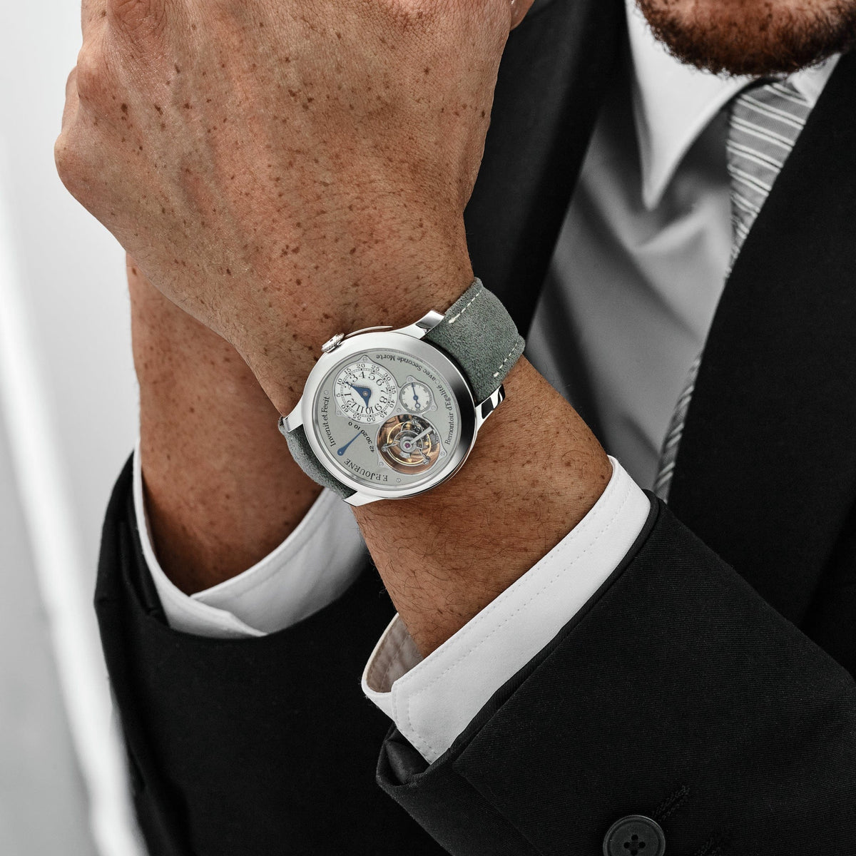 F.P.Journe Tourbillon Souverain Ref. TN Platinum Grey Dial