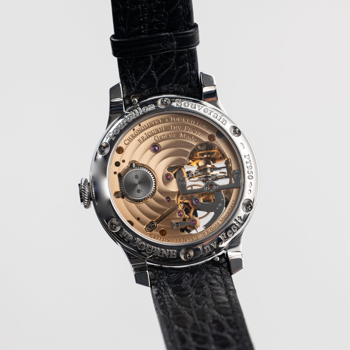 F.P.Journe Tourbillon Souverain Vertical Ref. TV Black Label Platinum Black Dial (2022)