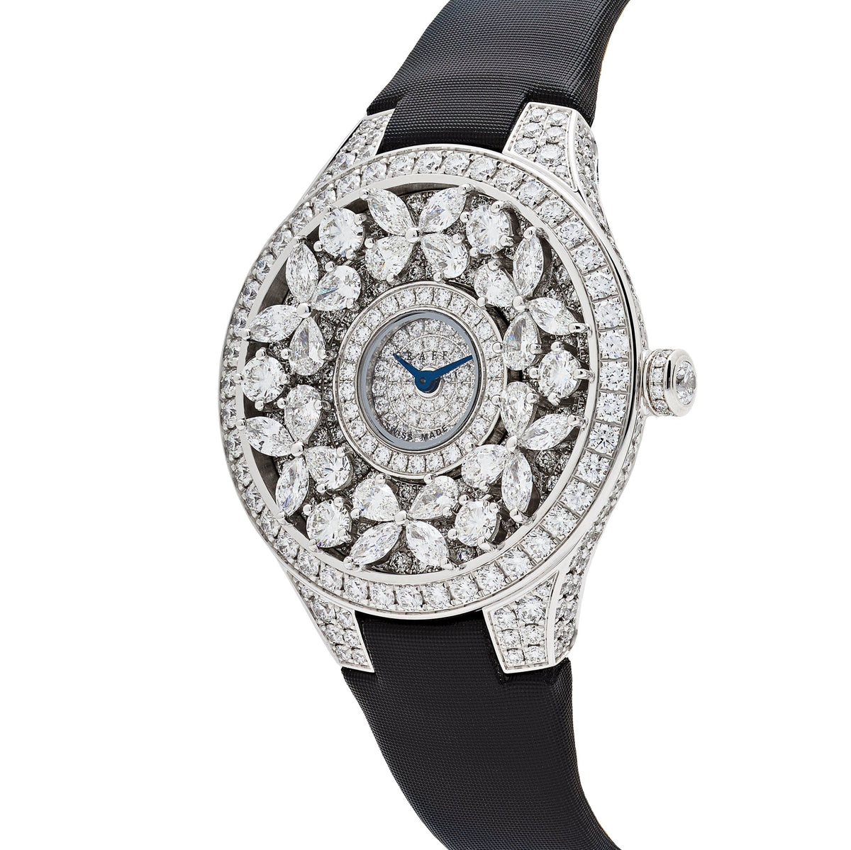 Graff Classic Butterfly Diamond Watch 'Ladies' White Gold Diamond Dial