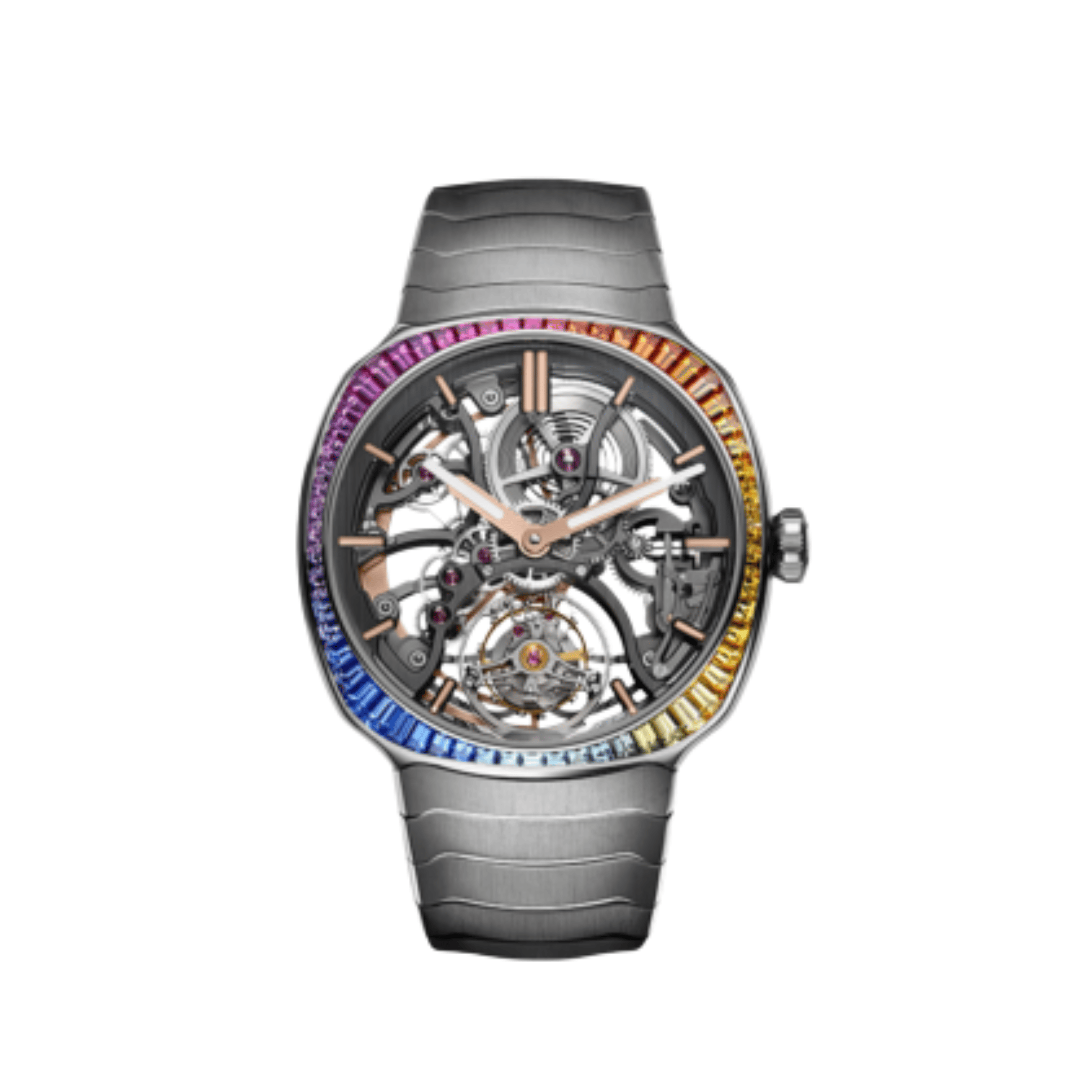 H. Moser & Cie 6814-1201 Streamliner Tourbillon Rainbow Skeleton Stainless Steel (2025)