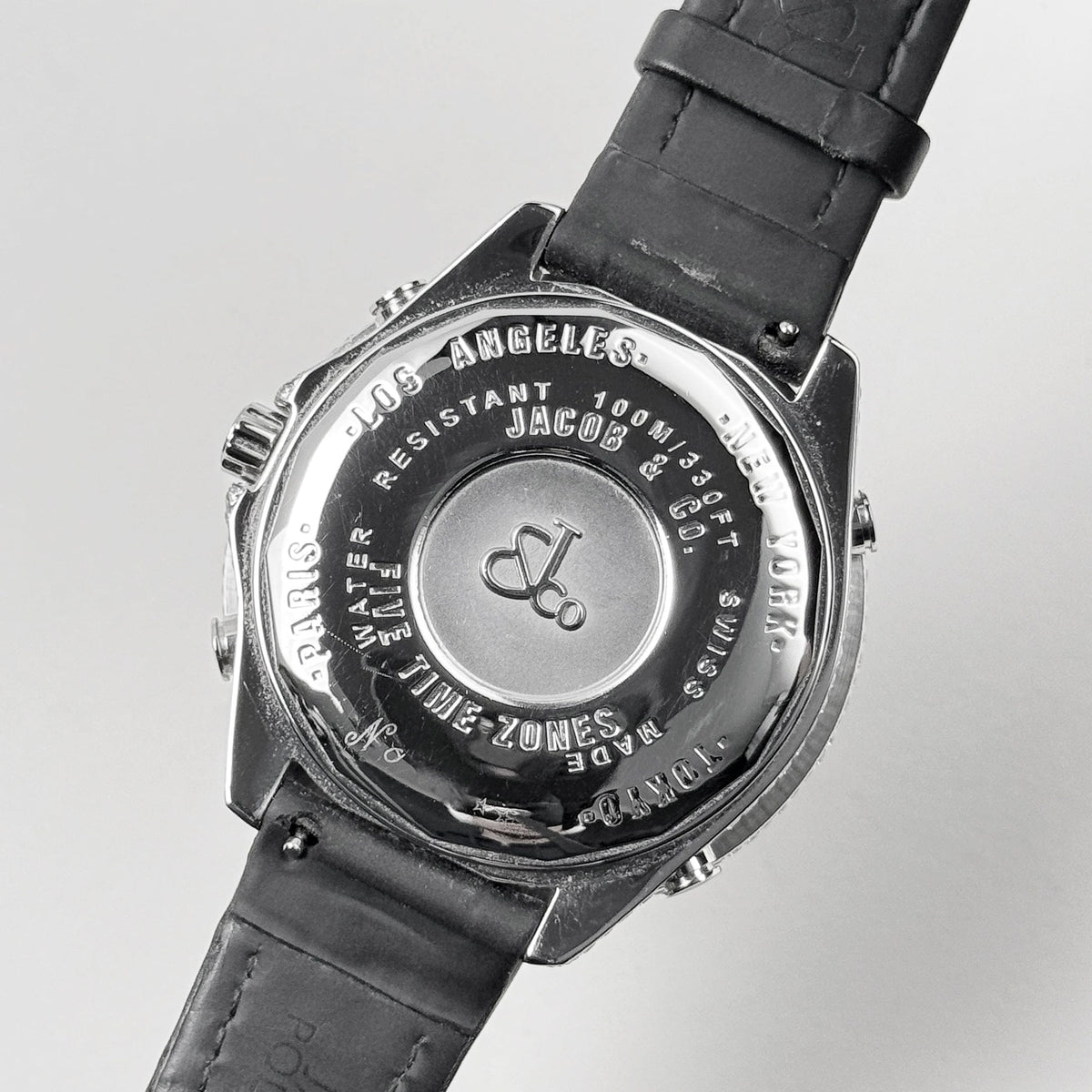 Jacob & Co. Five Time Zone Steel Diamond JCM-30