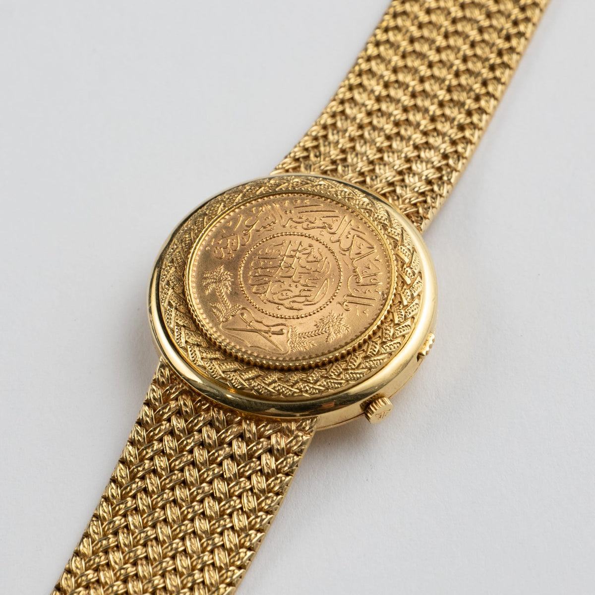 Jaeger-LeCoultre 4154 21 Yellow Gold Coin Malachite Secret Hours Dial Made For The Kingdom Of Saudi Arabia