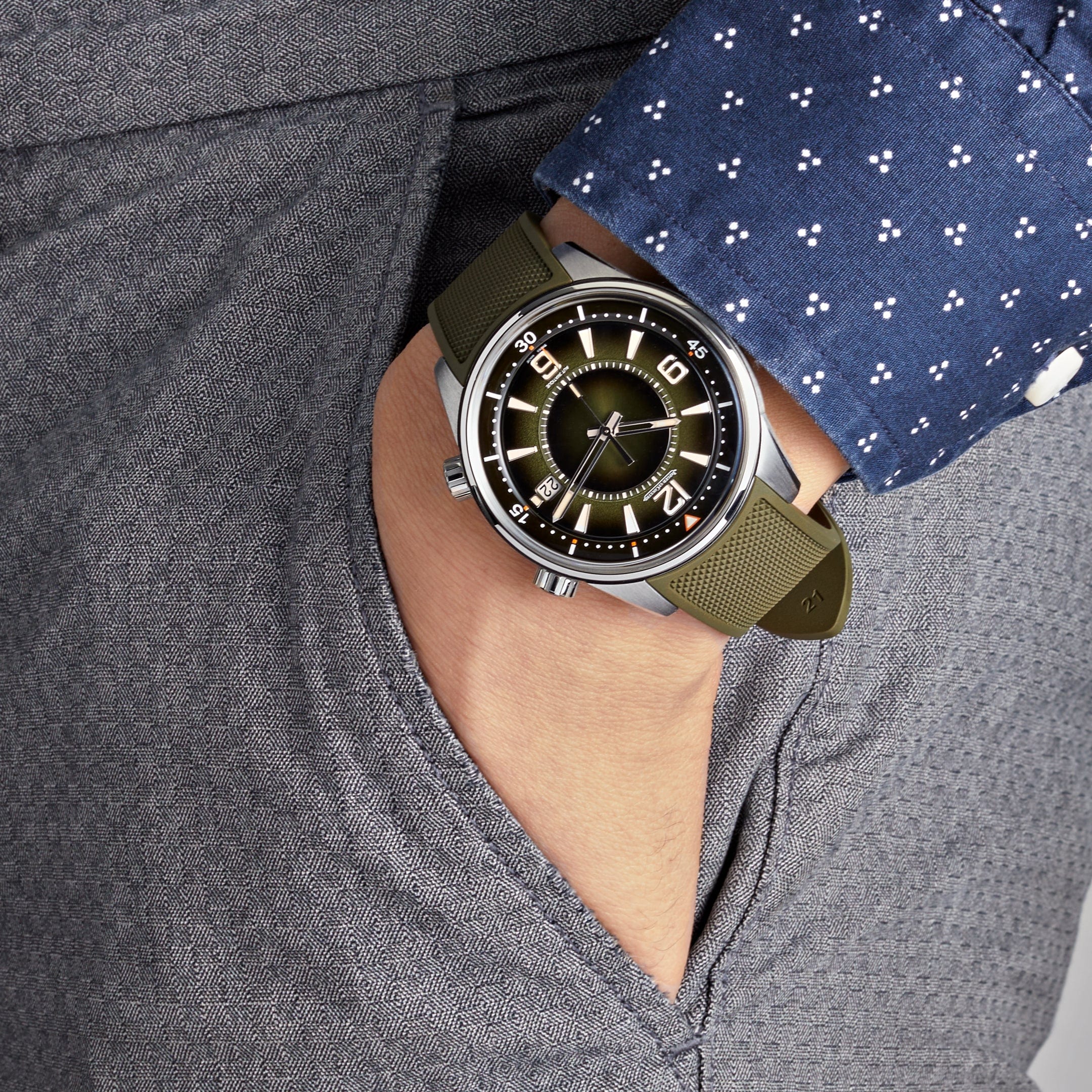 Jaeger-LeCoultre Polaris Date Q906863J Stainless Steel Green Dial (2023)