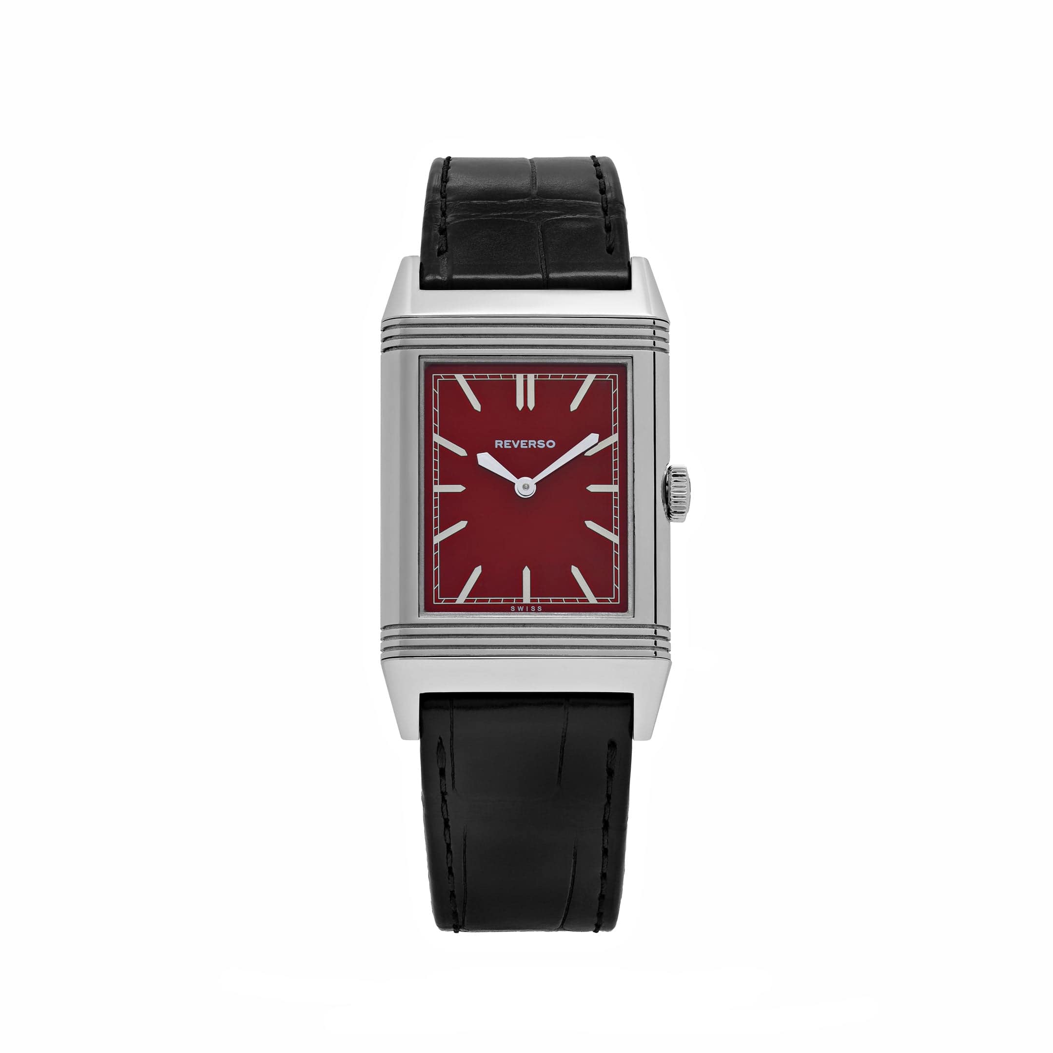 Jaeger-LeCoultre Reverso 278856J Stainless Steel Red Dial Special '1931 Rouge' Edition