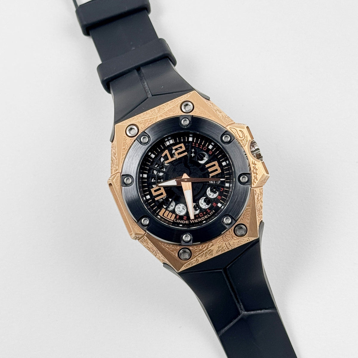 Linde Werdelin Oktopus Moon Tattoo Rose Gold OKT.II.MGTT