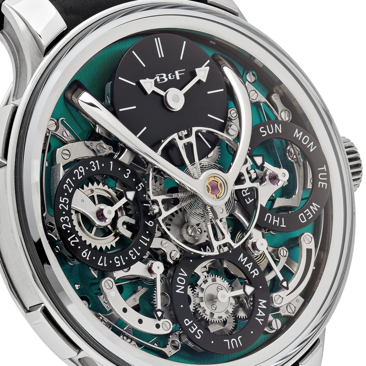 MB&F Legacy Machine Perpetual EVO 07.T.GU Titanium Green Dial (2023)