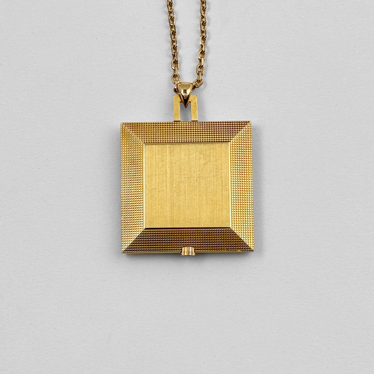 Omega Square Pocket Watch 1715 Yellow Gold Gold Dial