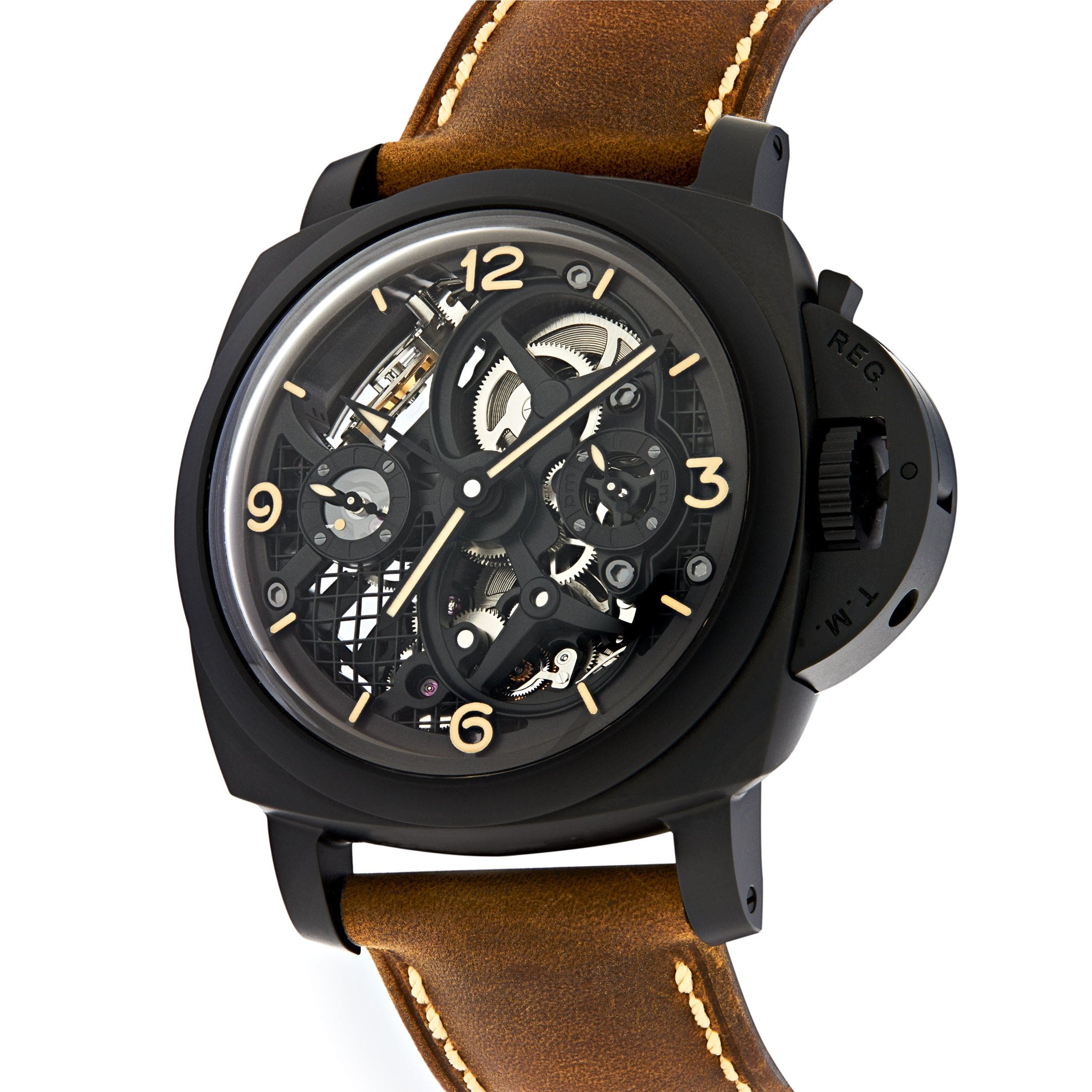 Panerai Lo Scienziato Luminor 1950 Tourbillon GMT Ceramica PAM00528 Limited Edition of 150