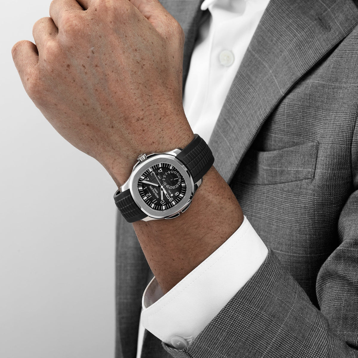 Patek Philippe Aquanaut 5164A-001 'Travel Time' Stainless Steel Black Dial (2015)