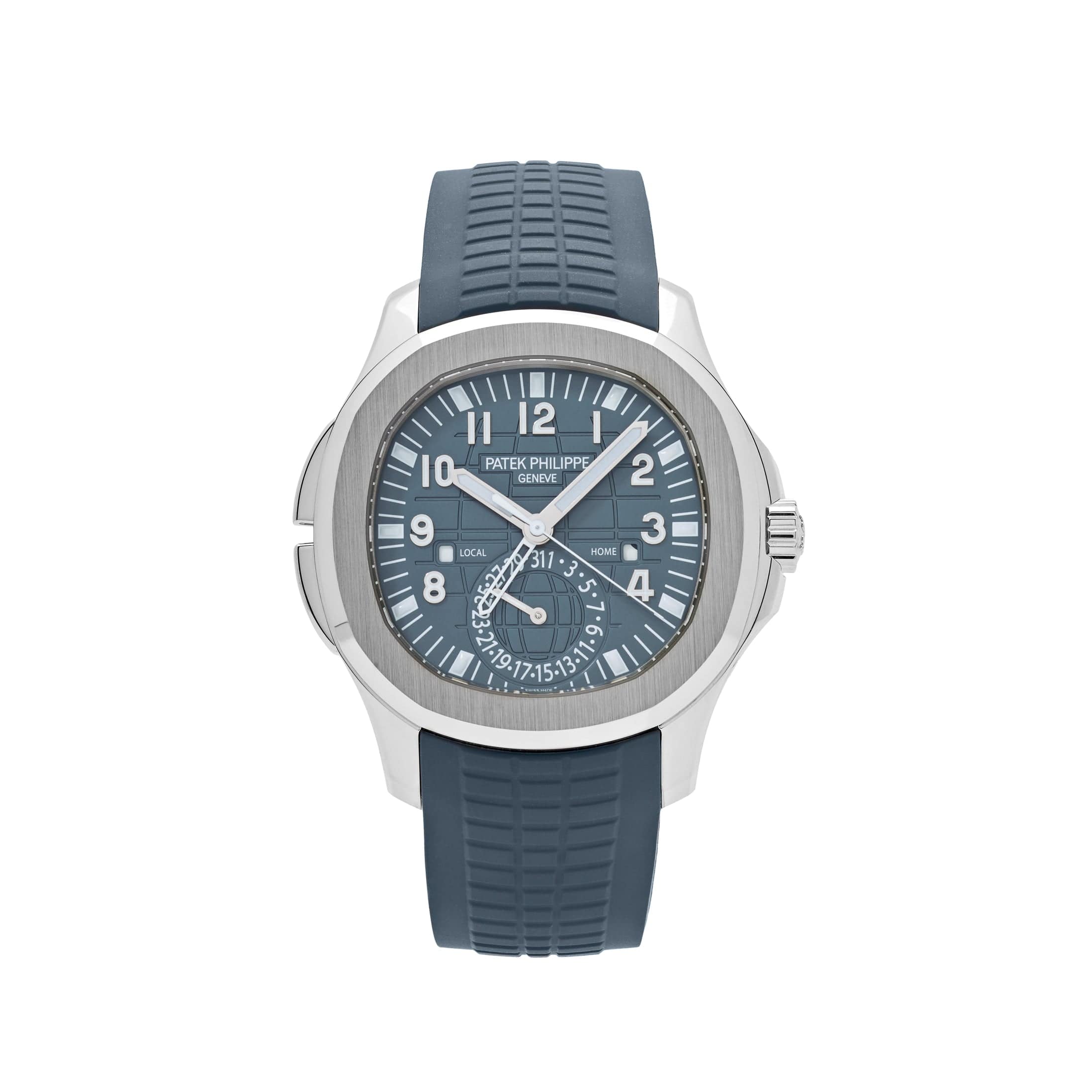 Patek Philippe Aquanaut 5164G-001 'Travel Time' White Gold Blue-Gray Dial (2025)