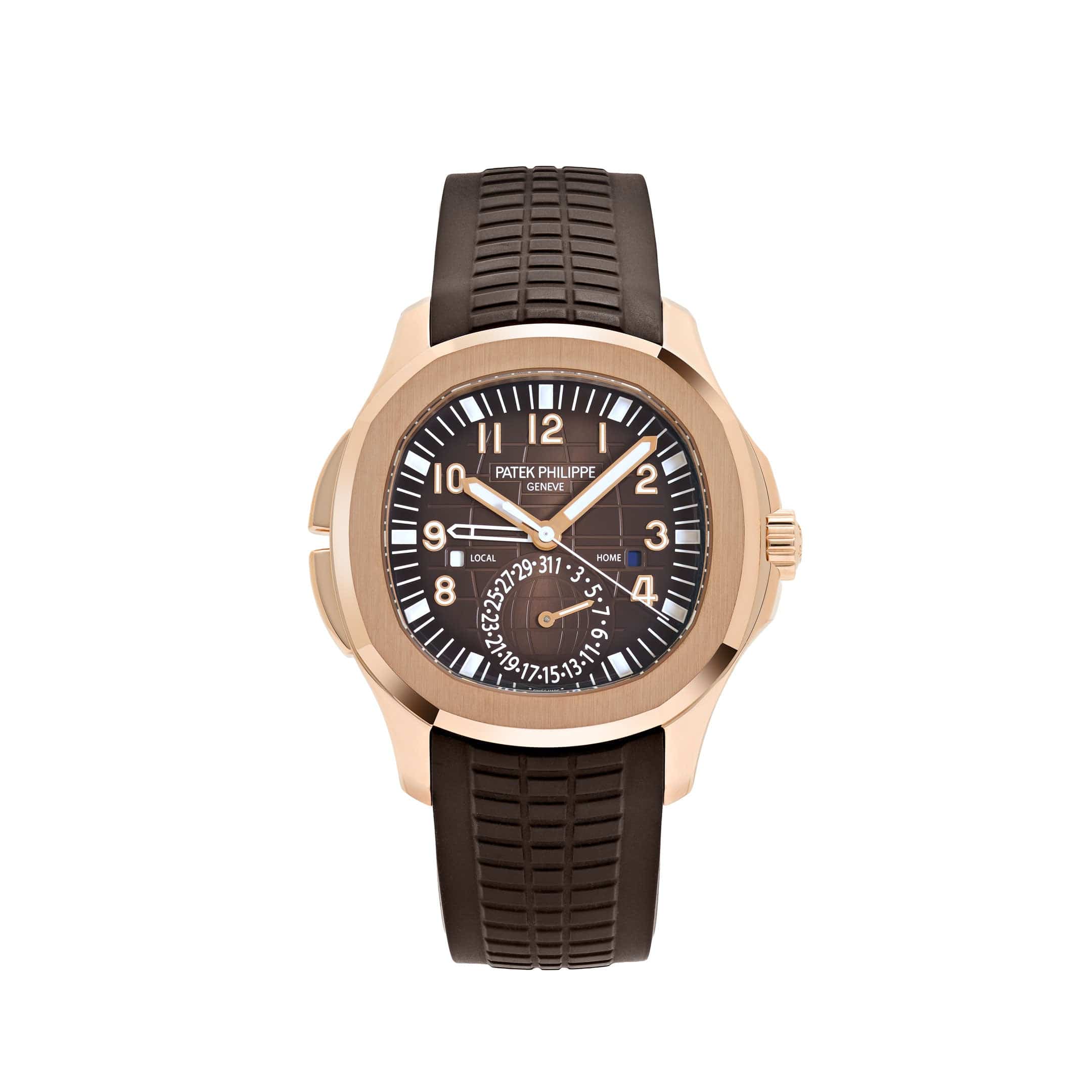 Patek Philippe Aquanaut 5164R-001 'Travel Time' Rose Gold Brown Dial