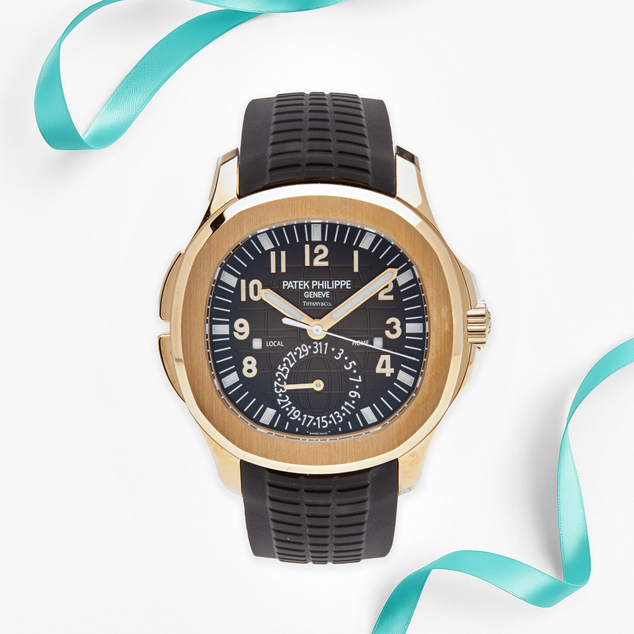 Patek Philippe Aquanaut 5164R-001 'Travel Time Tiffany & Co.' Rose Gold Brown Dial (2022)