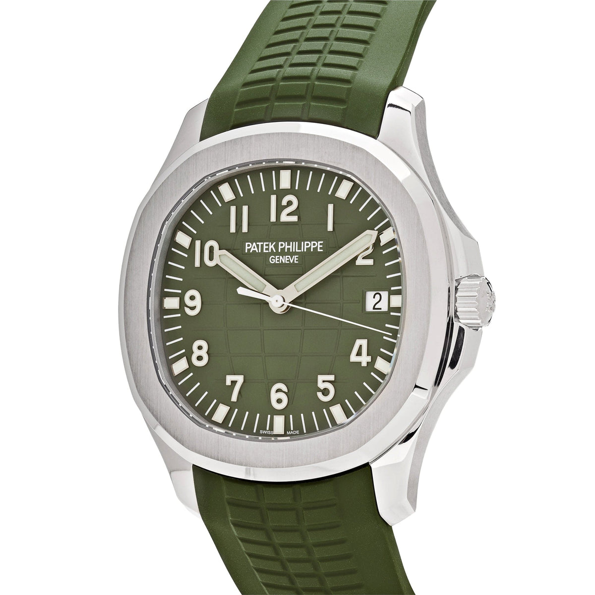 Patek Philippe Aquanaut 5168G-010 'Jumbo' White Gold Khaki Green (2023)