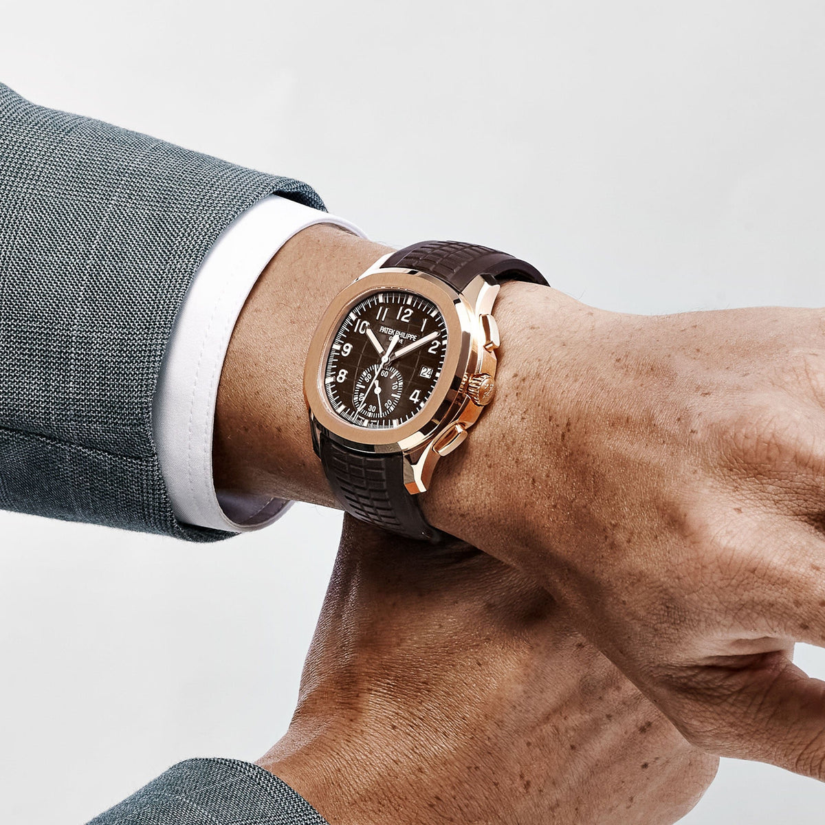 Patek Philippe Aquanaut 5968R-001 Chronograph Rose Gold Brown Dial (2025)