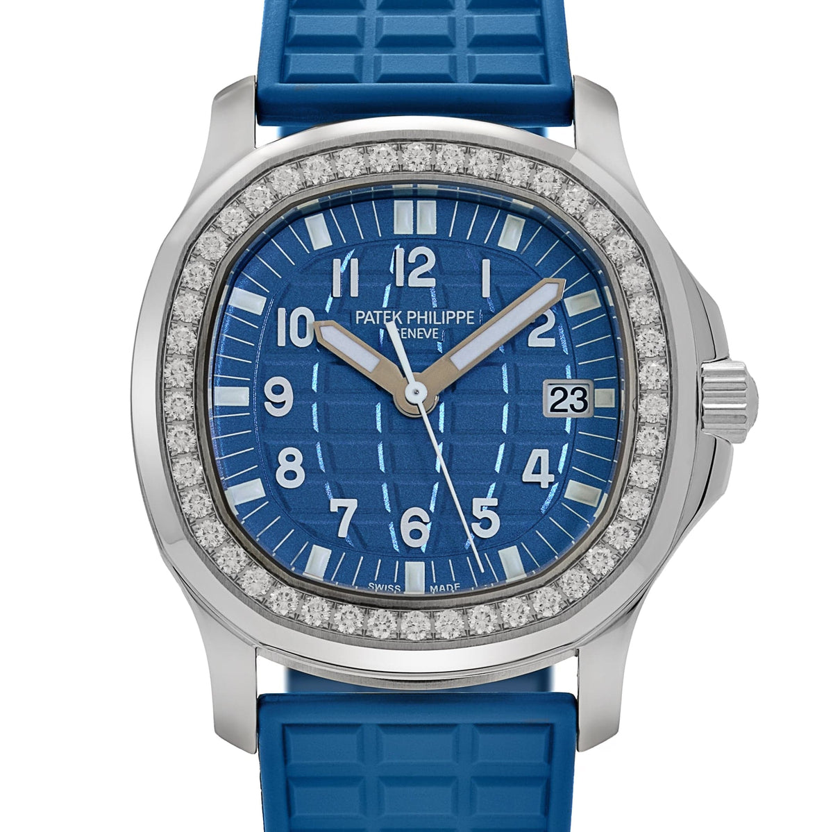 Patek Philippe Aquanaut Luce 5067A-022 'Ladies' Stainless Steel Blue Dial Diamond Bezel (2015)