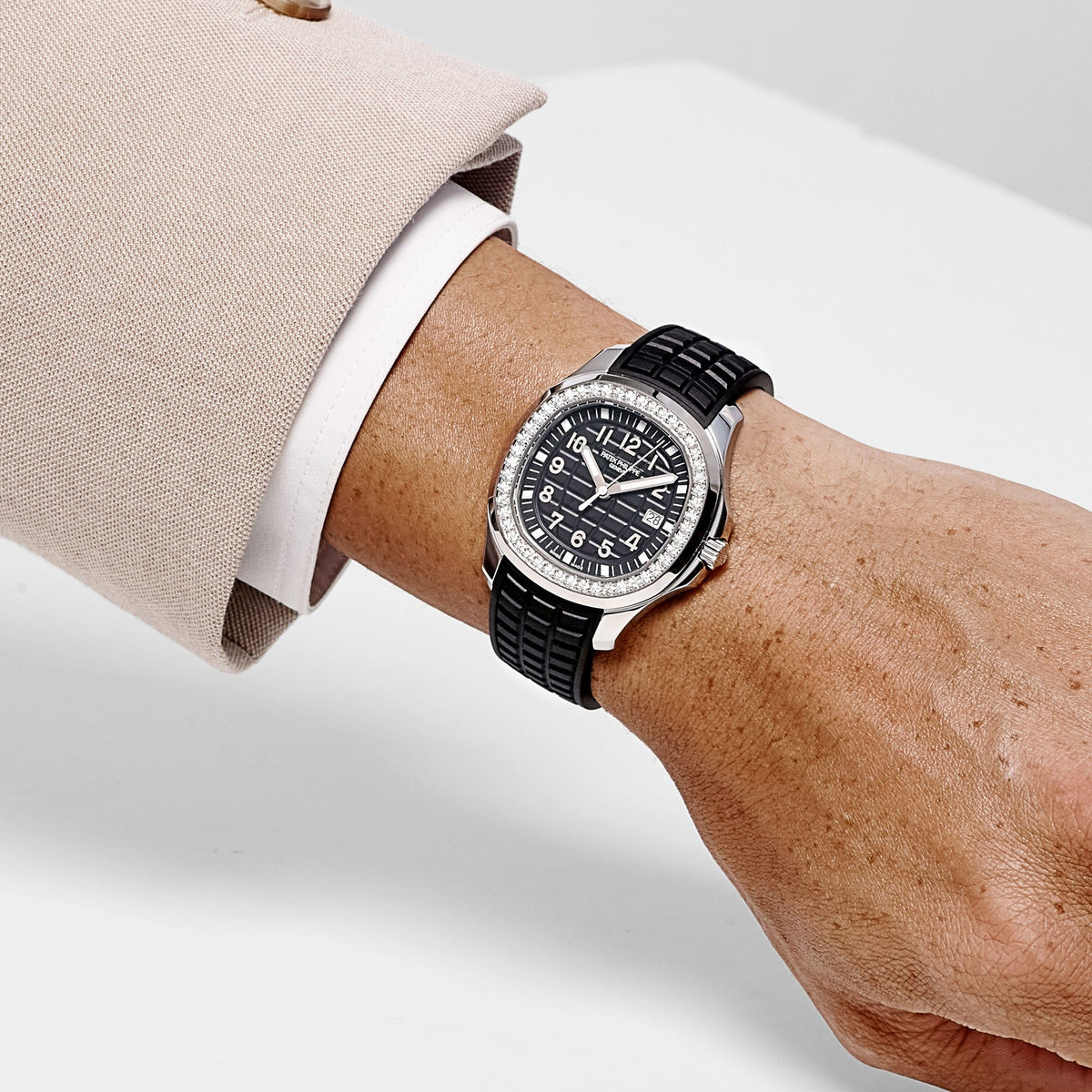 Patek Philippe Aquanaut Luce 5267/200A-001 Stainless Steel Black Dial Diamond Bezel