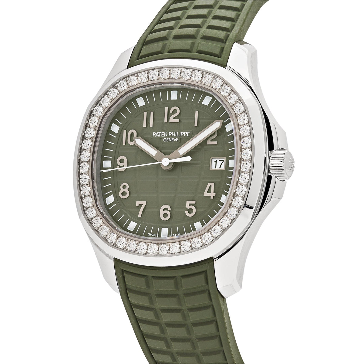 Patek Philippe Aquanaut Luce 5267/200A-011 Stainless Steel Green Dial Diamond Bezel (2025)