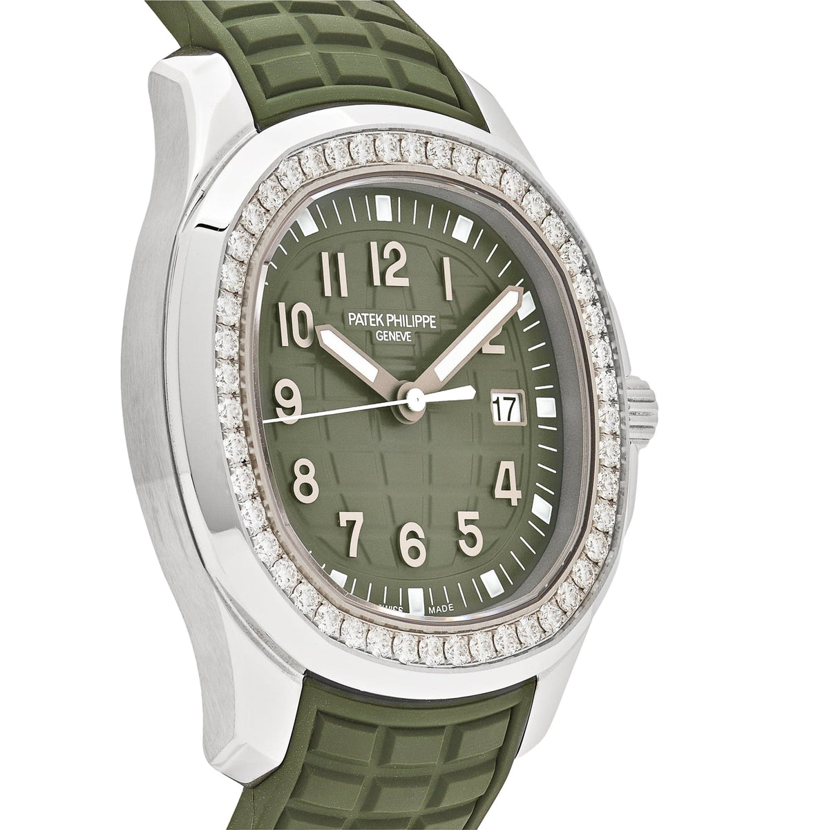 Patek Philippe Aquanaut Luce 5267/200A-011 Stainless Steel Green Dial Diamond Bezel (2025)