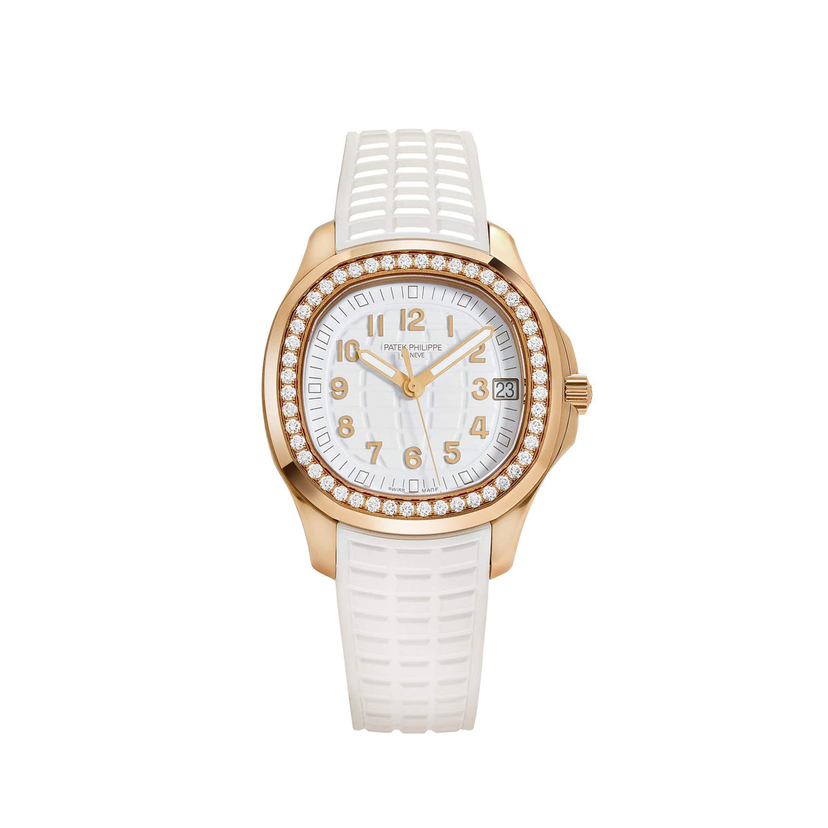 Patek Philippe Aquanaut Luce 5268/200R-001 Rose Gold White Dial Diamond Bezel