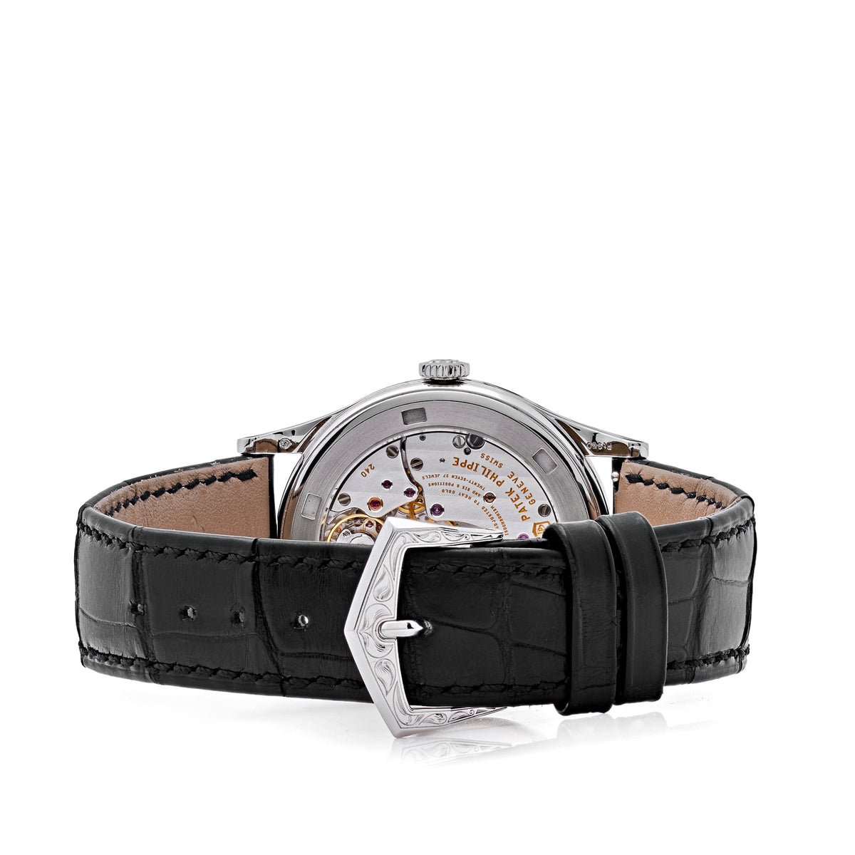 Patek Philippe Calatrava 5088/100P-001 Platinum Engraved Black Dial