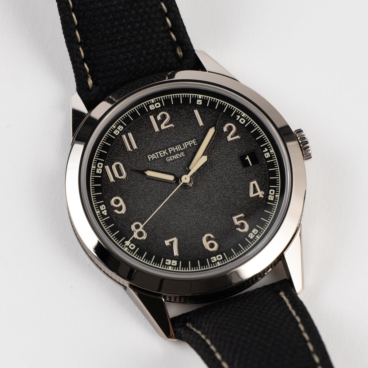 Patek Philippe Calatrava 5226G-001 White Gold Charcoal Dial Date (2024)