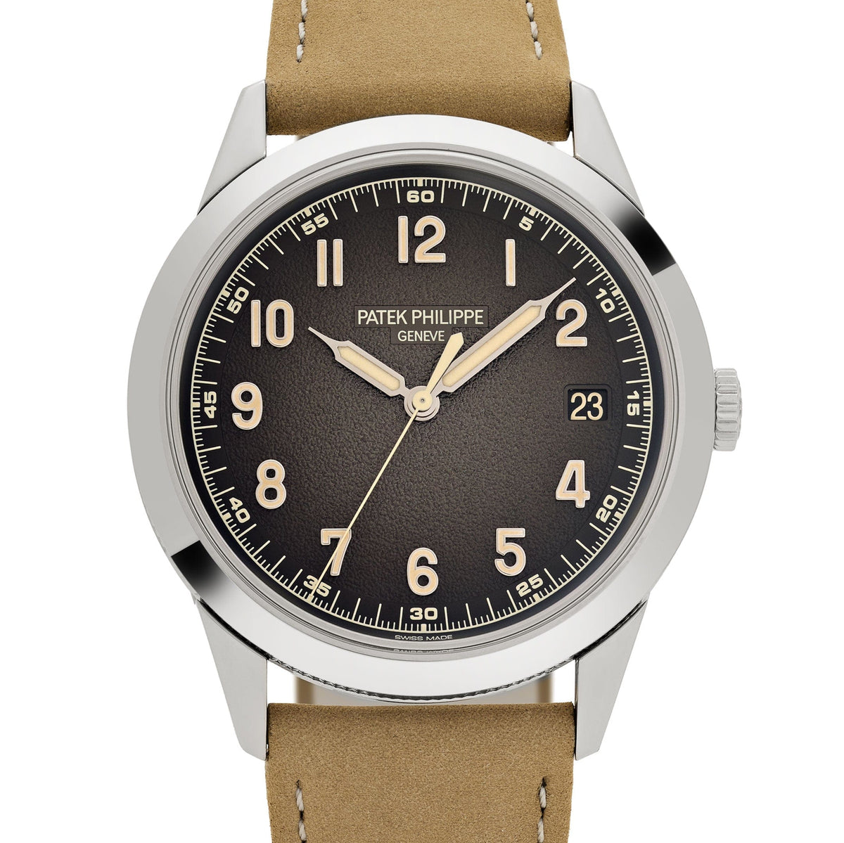 Patek Philippe Calatrava 5226G-001 White Gold Charcoal Dial Date (2024)