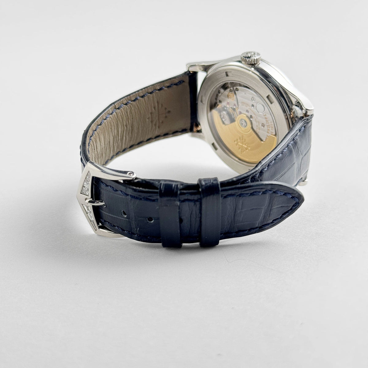 Patek Philippe Calatrava 5298P-012 Platinum Black Diamond Dial Diamond Bezel (2015)