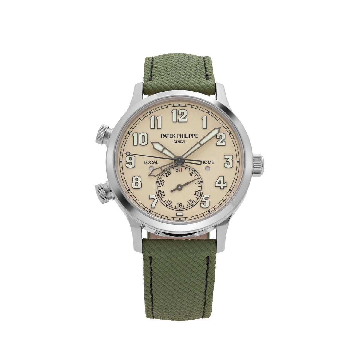 Patek Philippe Calatrava 5524G-010 'Pilot' Travel Time White Gold Ivory Dial