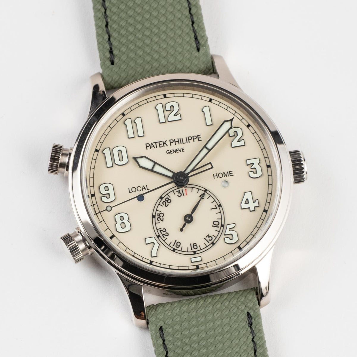 Patek Philippe Calatrava 5524G-010 'Pilot' Travel Time White Gold Ivory Dial (2026)