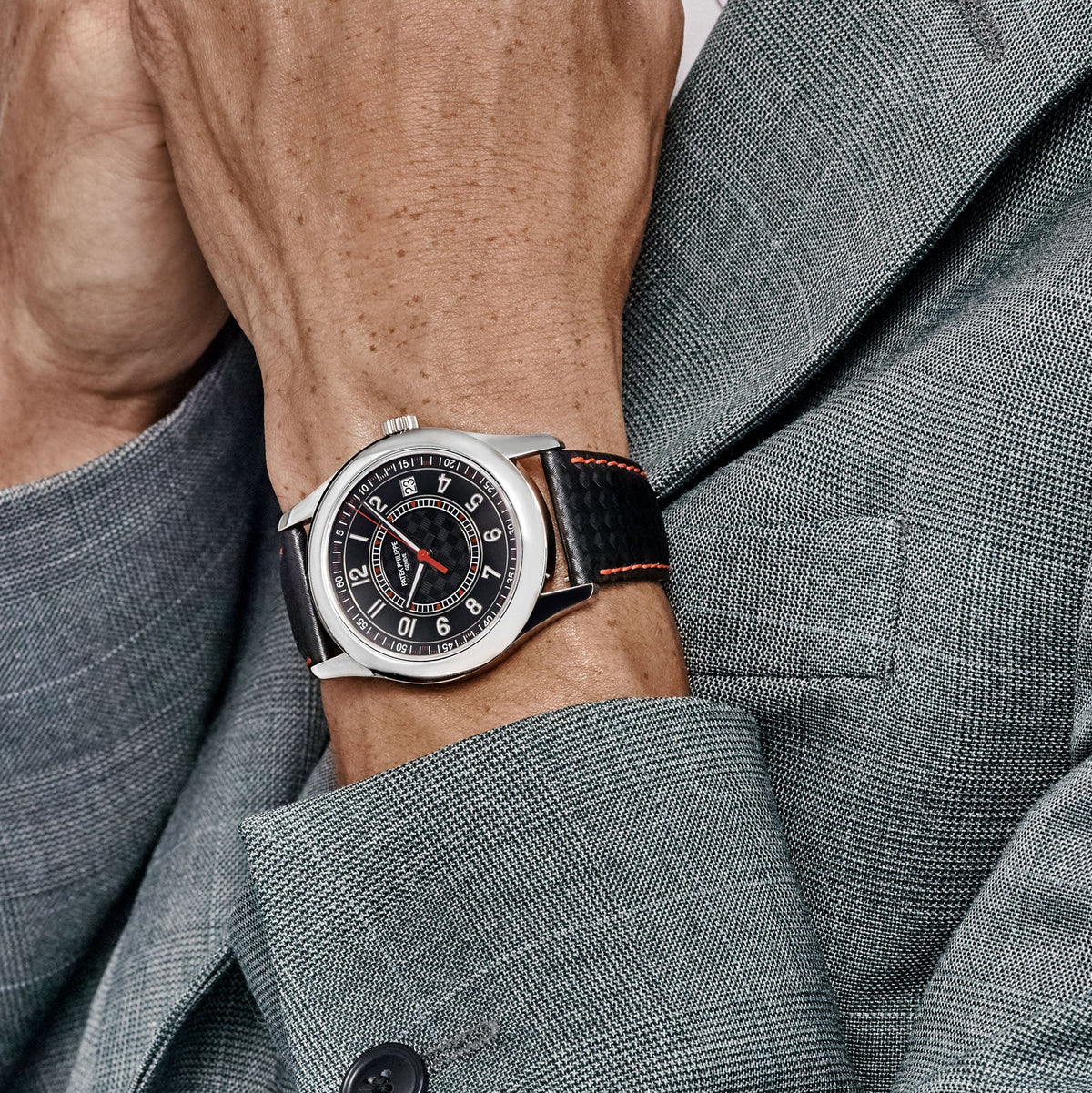 Patek Philippe Calatrava 6007G-010 White Gold Red Accents